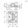 Elesa Spring hinges, CFMR.67-NC-035 CFMR.